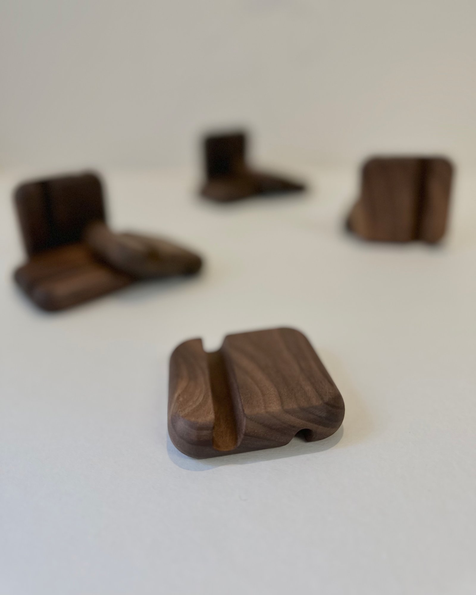 Wooden phone stand